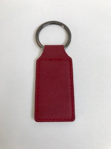 Red Rectangle Vegan Keychain - Personalize it!