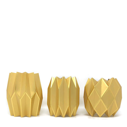 Gold Paper Vase Wraps