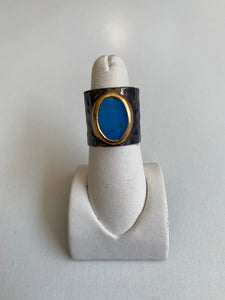Turquoise Semi-Precious Adjustable Ring