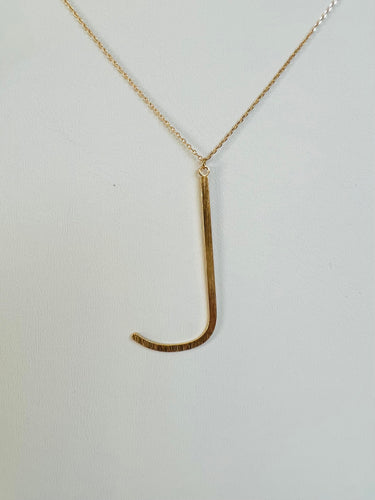 J - Initial Necklace
